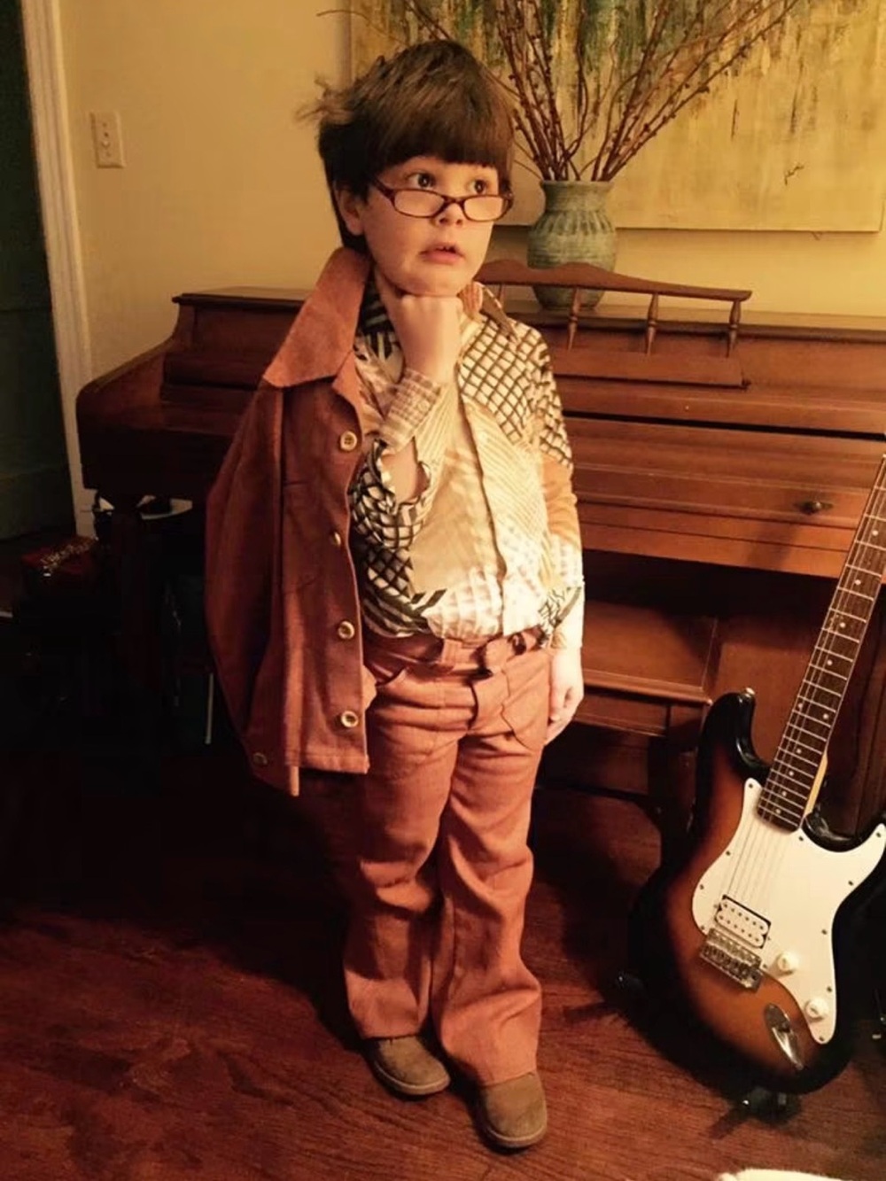 1970’s 3-Piece Leisure Suit Jacket and Pants in Brown